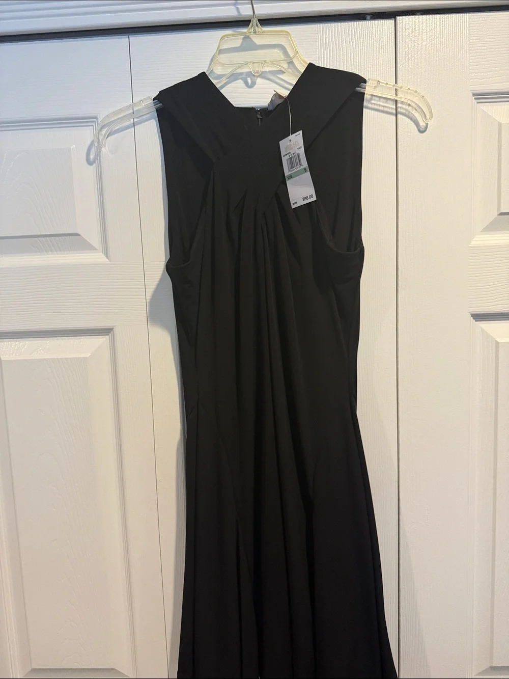 Michael Kors Black Sleeveless Maxi Dress with Twisted Front